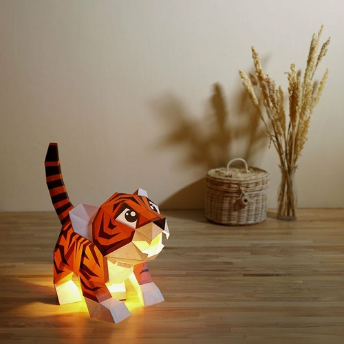 paper craft baby tiger 22