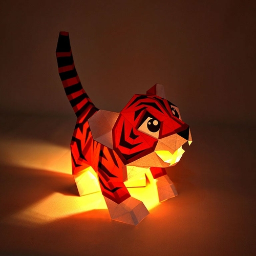 paper craft baby tiger 23