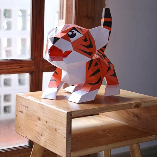 paper craft baby tiger 27