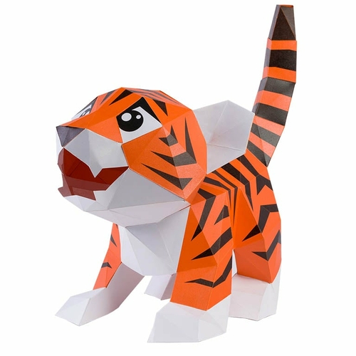 paper craft baby tiger 4